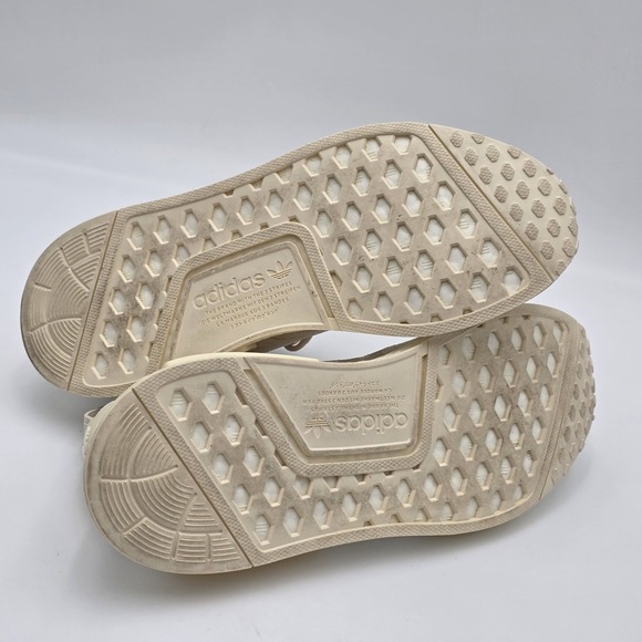 Adidas‎ NMD_R1 Womens Size 9 Beige Athletic Running Walking Shoes Sneakers - Picture 7 of 10